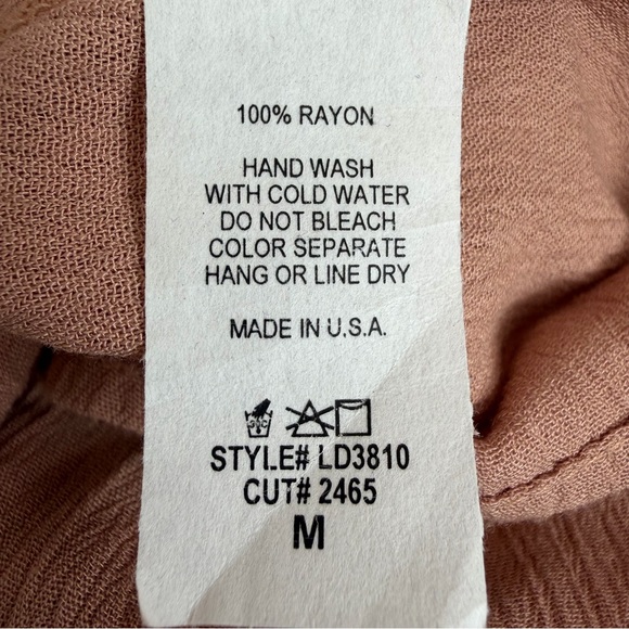 Bohme Nicolette Terracotta Maxi Dress with Puff Sleeves - Picture 9 of 11